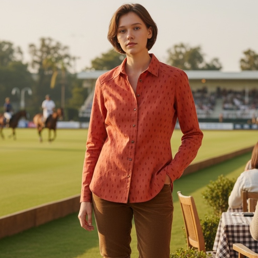 Orvis quiet luxury, country club, horse country soft tunic top